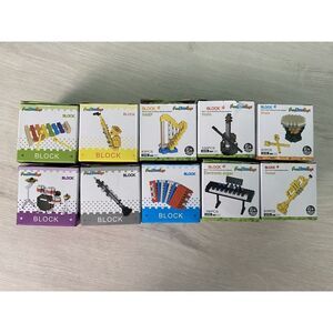 Fun Little Toys Little Lego Like Musical Instruments‎ Lot of 10 Tiny Toys